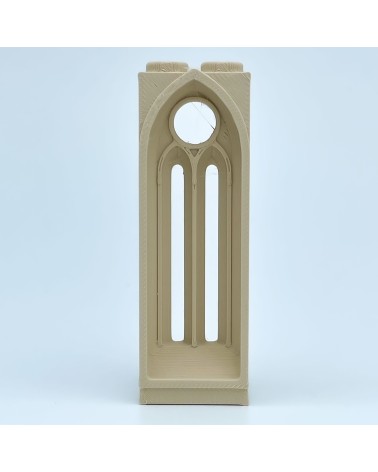 Schmales gotisches Fenster mit Oculus|NG CASTLES-Modell |SPIELZEUG Kunststoffblöcke
