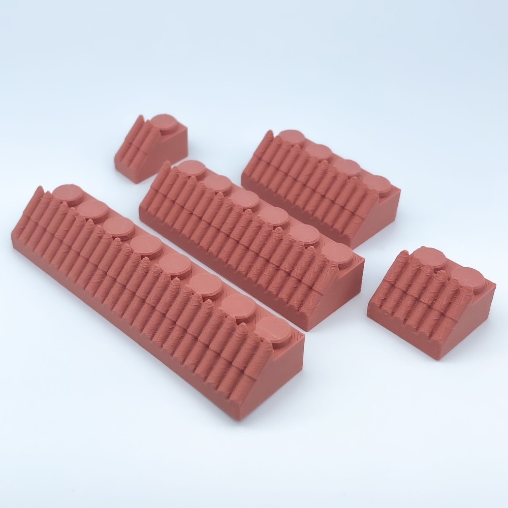 Roofing 45 Degrees Recto 日本語 Mqueta NG CASTILLOS Δ JUGUETE blocs plastique