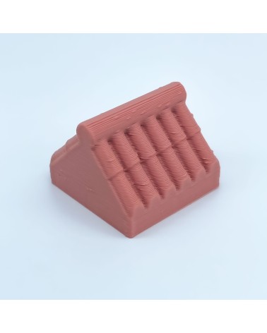 Teulada Teula 45 Graus Remat a 2 Aigües |Maqueta NG CASTELLS |JOGUINA blocs plàstic
