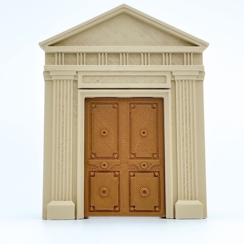 Porta con Tímpano 日本語 Modello NG CASTILLOS ∞ JUGUETE Plastic Blocks